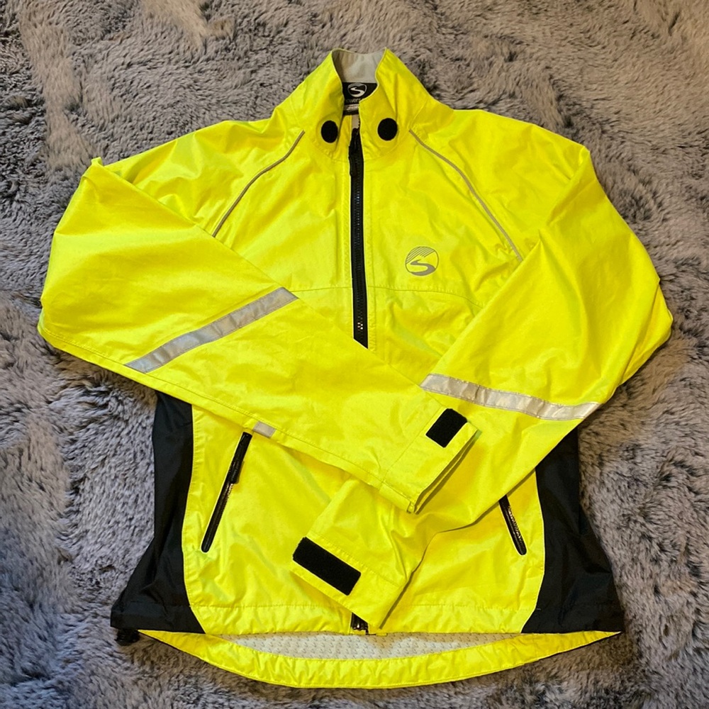 Showers Pass High Visibility Rain Cycling Jacket Gem